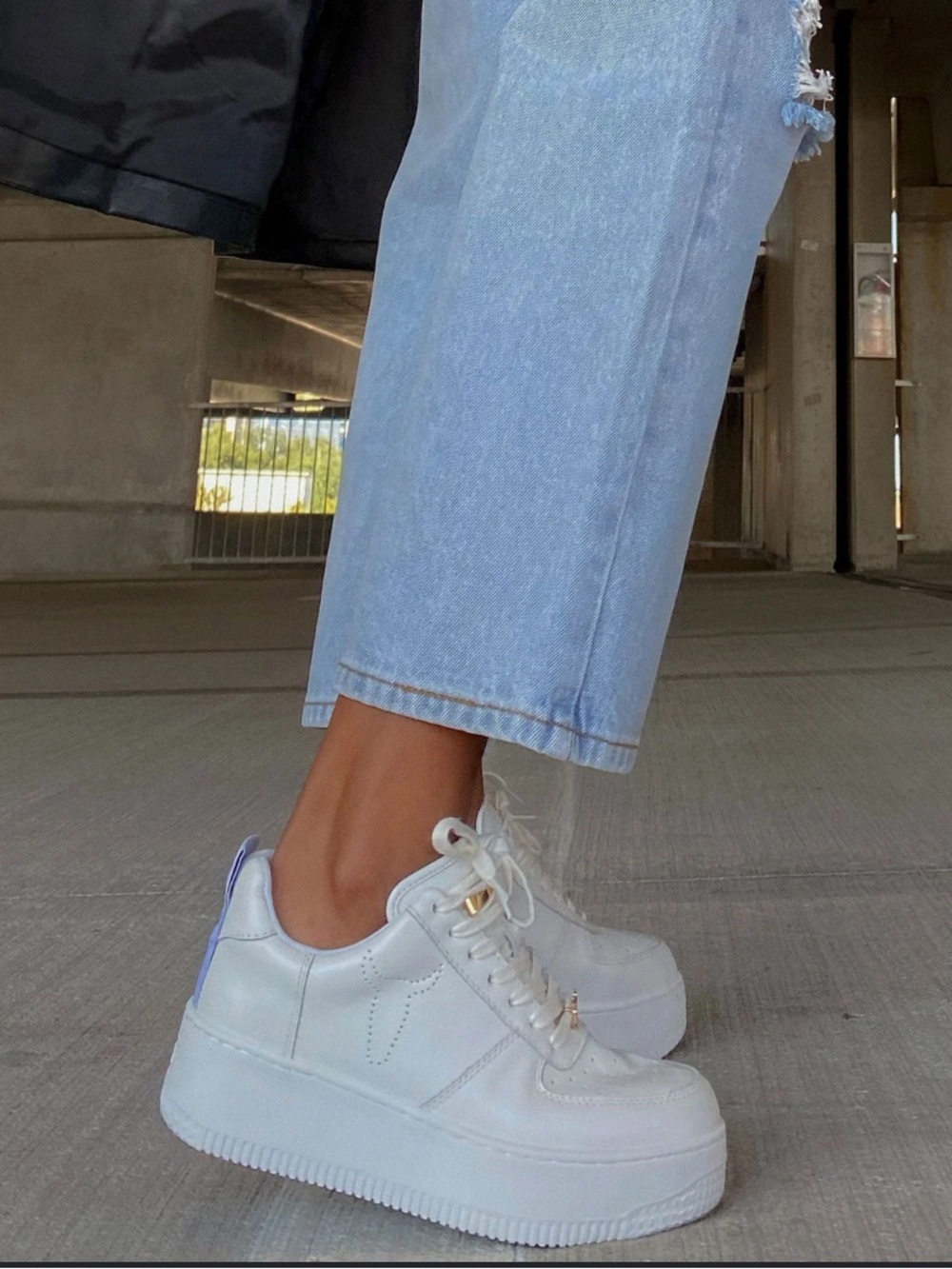 Windsor Smith White Platform Sneakers